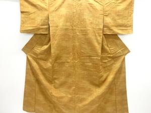 霞模様織り出し手織り紬着物